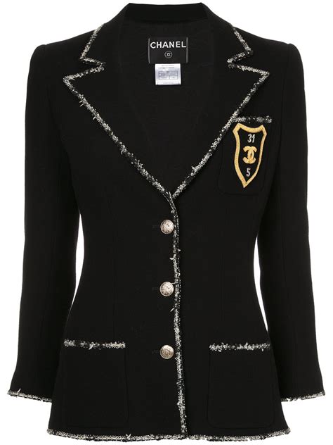 chanel women's long sleeve blazer 261901538055|CHANEL Official Website.